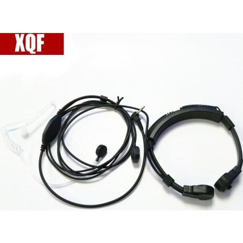 XQF New Finger PTT Throat MIC Covert Acoustic Tube Earpiece Headset for Motorola T6200 T5600 2.5mm 1 Pin Radios