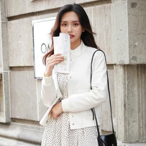 Jacket Autumn Women Real Clothes 2020 Korean Fashion Short Sheepskin Coat Genuine Leather Chaqueta Mujer PY-101