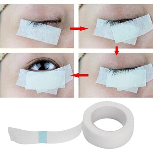 1PC Roll Eyelash Tape White Paper Adhesive Eyelash Tape for Eyelash Extension Supply
