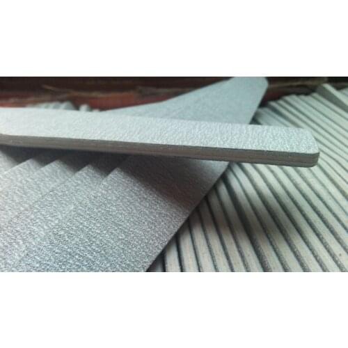 Diamond Grey Fox Nail Files - (50pcs) Professional Acrylic Nail File 180/180 Grit Zebra Sanding Files 7" NEW