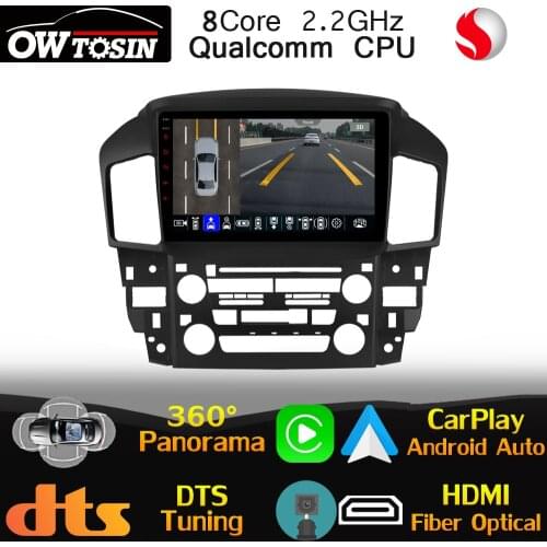 Qualcomm 8Core Android Car Media For Lexus RX300 XU10 Toyota Harrier 1997-2003 GPS DTS Radio 360 Panoramic Head Unit CarPlay DSP