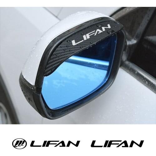 2Pcs Car Side Rearview Mirror Rain Eyebrow Visor Shade Shield Cover For Lifan 125CC 110CC 150 X60 320 520 620 Auto Accessories