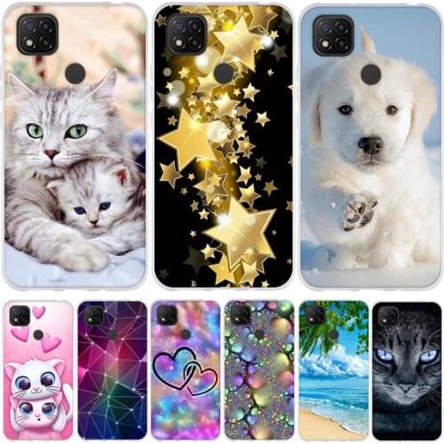 For Redmi 9C 9 C Redmi9c NFC Case Soft TPU Case For Xiaomi Redmi 9C Redmi9c NFC Cover Roses Coque For Redmi 9C 9 C NFC Shell