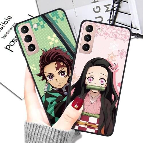 Anime Demon Slayer Case For Samsung Galaxy A50 A51 A70 A71 A21S A22 A31 A32 A40 A52 A72 A82 S20 FE S21 Plus Ultra No Yaiba Cover