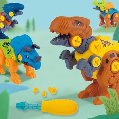Toddler Dinosaur Jigsaw Puzzle Toy Plastic Educational Toys Christmas Gifts for Home School