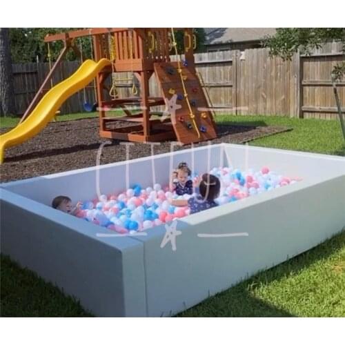 Exported USA Hot Sale Small White Ball Pit With 4000 Balls ;Outdoor Yard Soft Play Equipment RT004B