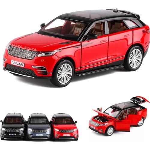 Exquisite gift 1:32 Velar off-road alloy model,simulated die-cast metal sound and light return 6 door SUV model,free shipping