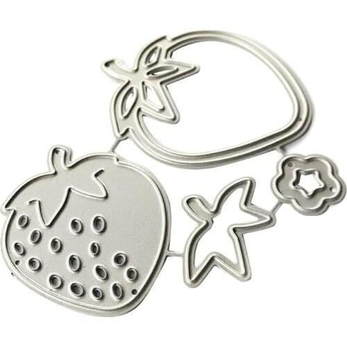 Strawberry Metal Cutting Dies Stencil Scrapbooking DIY Album Stamp Paper Card Embossing Decor Craft