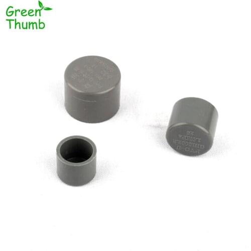 8pcs Dia 32mm PVC End Cap Connector for Garden Irrigation Watering System PVC Adapters