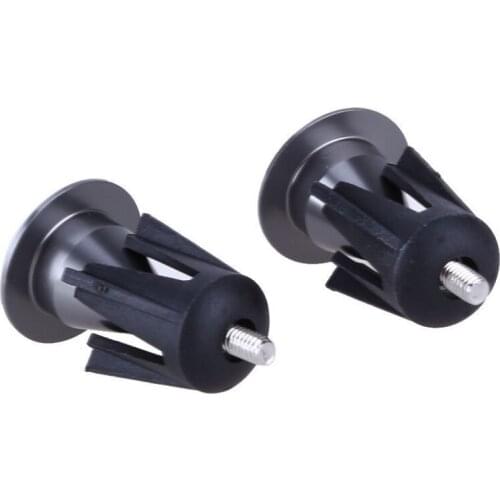 1 Pair Aluminum Alloy Bike Handlebar Cap Lightweight Bicycle End Lock-On Plugs Bar Handlebar Caps Covers