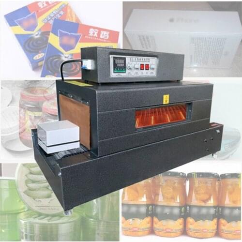 PVC PP POF heat shrinkable film packaging machine tableware cosmetic plastic sealing film machine