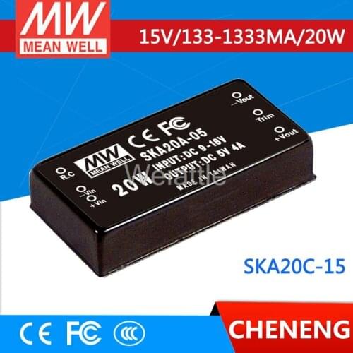 MEAN WELL original SKA20C-15 15V 1333mA meanwell SKA20 15V 20W DC-DC Regulated Single Output Converter
