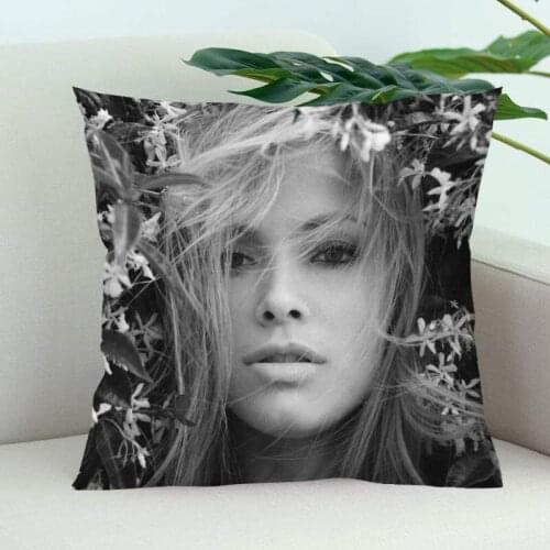 Kristanna Loken Pillow Cover Bedroom Home Office Decorative Pillowcase Square Zipper Pillow Cases Satin Soft