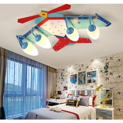 Simple creative children ceiling boy cartoon girl bedroom kindergarten led Ceiling Lights airplane lamps and lan LU628 ZL437