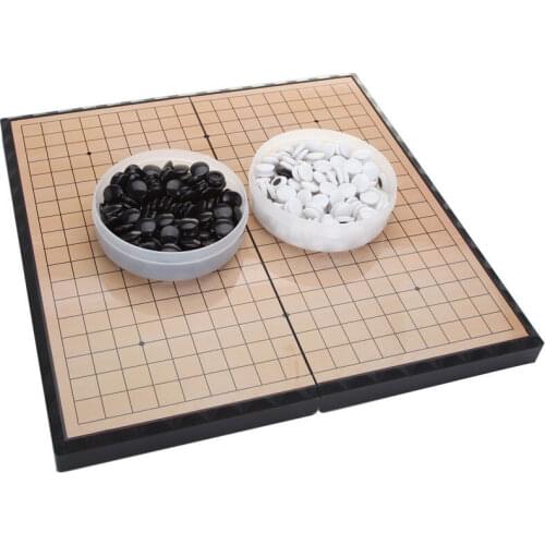 Foldable Magnetic Game of Go Board Pieces Full Set Plastic 28*28CM Size chess board set go board game set checkers board game