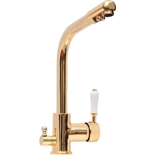 Gold Refiner Sink Faucet Gold Filtered Faucet Special Production 100% Full Brass Material