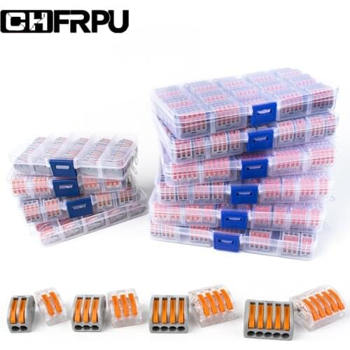 19/20/29/46pcs Boxed universal fast wire connector compact wire terminal 0.08-2.5mm2 212/213/214/215/218 mixed