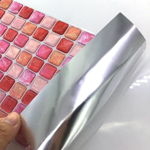 Cherry Pink Mosaic Self Adhesive Tile Backsplash 3D Wall Sticker Epoxy Bathroom Kitchen Home Oil-Proof Waterproof Decor