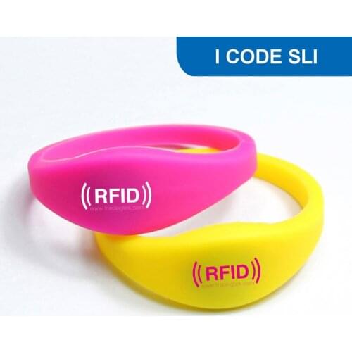 WB03 RFID Silicone Wristband NFC Bracelet Tag for Acess Control 13.56MHZ ISO15693 1K BIT R/W with I CODE SLI (I CODE 2) Chip