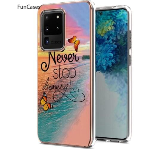 Bright Cellphone Cases For cellular Samsung Galaxy S20 Ultra Aksesuar Cover sFor Samsung capa S20 Ultra Soft TPU Phone Shell