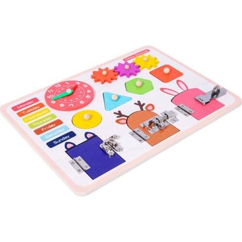 Busy Board for Toddlers Unlock Toys Fine Motor Skills Toys Gift