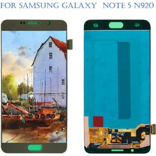 AMOLED For SAMSUNG Galaxy Note 5 N920A N9200 SM-N920 N920C LCD Display Touch Screen Digitizer Assembly + Tools