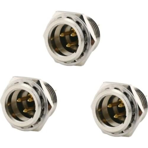 10pcs/lot MINI XLR Audio Microphone MIC Connector Mini XLR 3Pin Male Chassis Panel Socket Plug