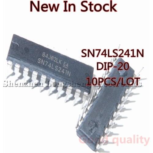 10PCS/LOT NEW SN74LS241N 74LS241 DIP-20 8 Buffer Line Drive Receiver