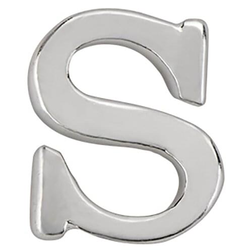 10pcs Silver letter S Charm floating charms for Living glass locket