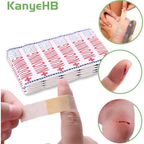 100pcs Breathable Waterproof First Aid Bandage Band Aid Hemostasis Adhesive Wound Dressings Paste Medical Gauze Plasters