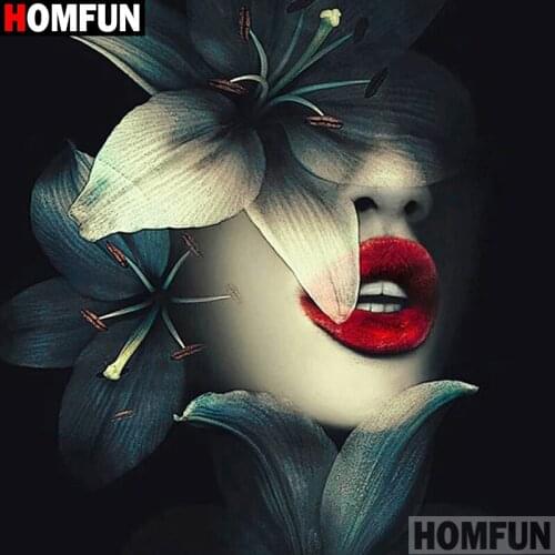 HOMFUN Full Square/Round Drill 5D DIY Diamond Painting "Beauty flower" 3D Embroidery Cross Stitch 5D Decor Gift A17729