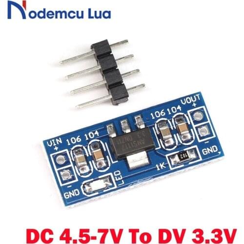 AMS1117 DC 4.5v - 7v to 3.3V Power Supply Module AMS1117 DC 3.3V Power Module AMS1117-3.3V