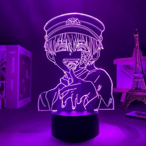 Led Light 16 Color Night Light Japanese Anime Characters Bedroom Decoration Hanako Kun Night Light Ornaments Neon Lights Gifts