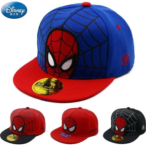 Disney Anime Cartoon Spiderman Kids Hats Toddler Baby Baseball Cap Autumn Spring Childrens Snapback Hip Hop Caps For Boys Girls