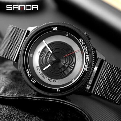 SANDA 2020 Top Brand Luxury Mens Watch 30m Waterproof Clock Male Sports Watches Men Quartz Casual Wrist Watch Relogio Masculino