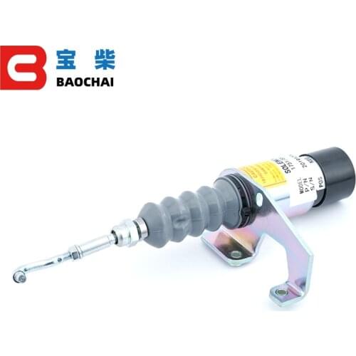 DC 24V Left Mounted Diesel Fuel Shut Off Solenoid SA-3765-24 Diesel Engine Spare Parts Stop Solenoid Valve SA-3765-24