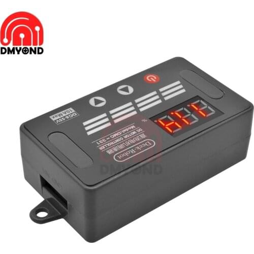 DC8V-55V 10A Digital DC Motor Speed Controller Speed Regulator LED Display Fan Car Speed Control Switch Governor 12V 24V 36V 48V