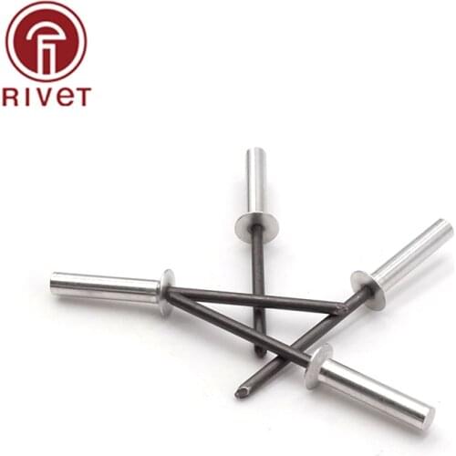 DIN 15974 10pcs M4.8 Aluminum Countersunk Head Closed End Blind Rivet Sealed Blind Rivet Water Air Tightness Rivets