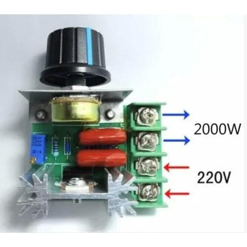 220V 2000W SCR Electronic Voltage Regulator Module Speed Control Controller