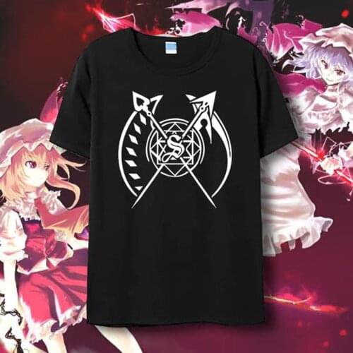 TouHou Project Izayoi Sakuya T-Shirt Short Sleeve Kirisame Marisa Cirno T shirts Cosplay Tshirt Anime Tops Tees
