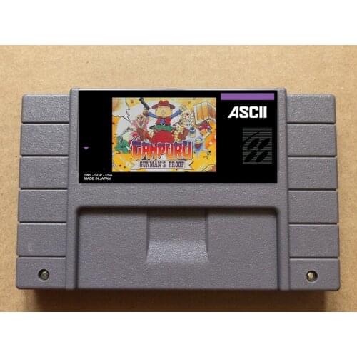 Gunmans proof USA-NTSC version 16 bit 46 pins video games