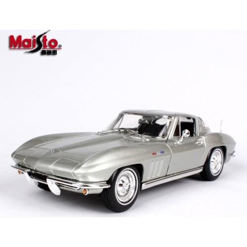 Maisto 1:18 1965 Chevrolet Corvette Coupe car simulation alloy car model Collect gifts toy