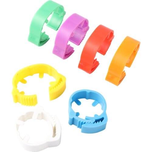 No number Adjustable Digital Label Poultry Chicken Foot Label Buckle Rings Chicken Duck Goose Quail Poultry Farm Supplies 20 Pcs