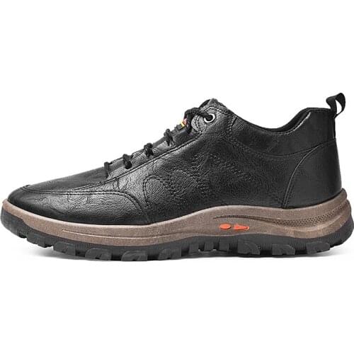 2021 Early Autumn New European Style Retro Leather Casual Shoes Breathable Lace-up Shallow Boat Shoes Wear-resisting for Sport