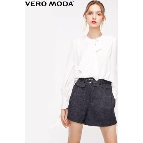 Vero Moda Womens OL Mid-rise Metal Buckle Decorative Suit Shorts | 319315518