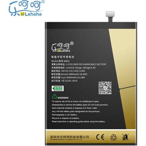 Original LEHEHE BN51 Battery for Redmi 8/8A 5000mAh High Quality Smartphone Li-Polymer Replacement Bateria with Tools Gifts
