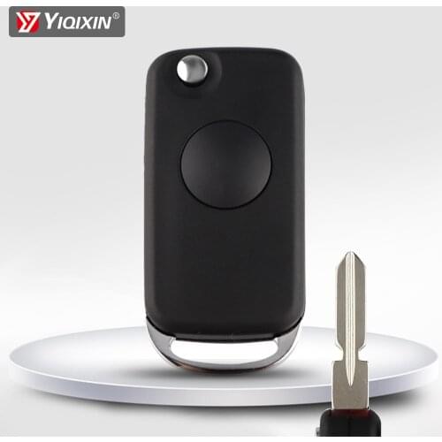 YIQIXIN NEW 1 Button Folding Flip Remote Control Car Key Shell For Mercedes Benz SLK E113 A C E S W168 W202 W203 HU39 Blade