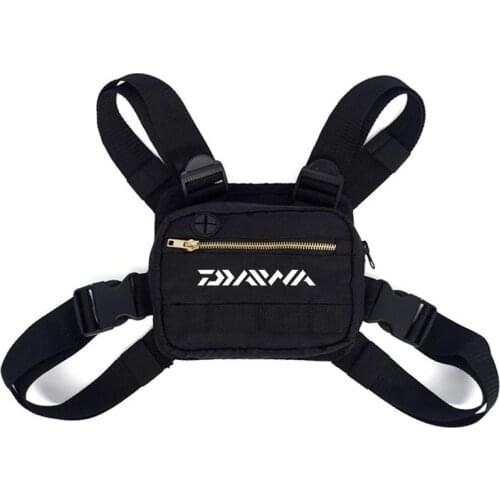 Outdoor Sports Men Adjustable Chest Fishing Bag Multi-Purpose Hunting Camping Climbing Multifunctional Portable Fishing Bag