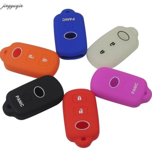 Jingyuqin 10pcs For Toyota Camry 2000-2005 Proctective Remote 2+1 3 Buttons Silicone Car Styling Key Case Cove