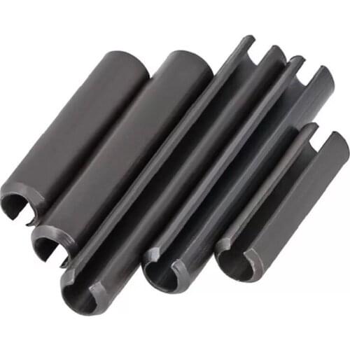 50pcs/lot M1.5 M2 M2.5 M3 M4 M5 M6 GB879 Steel Split Spring Dowel Tension Roll Pin Resilient Cylindrical Cotter Size